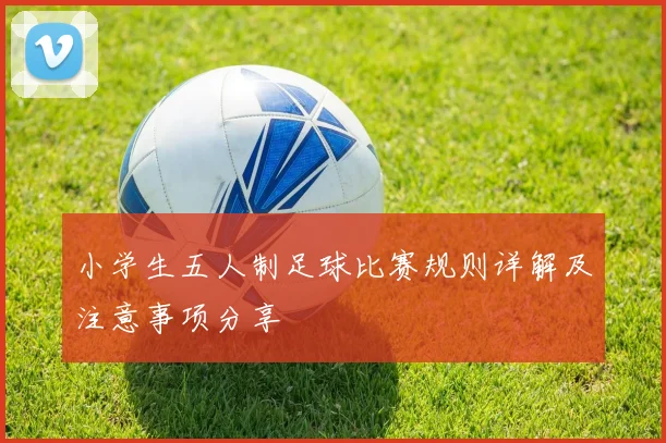 小学生五人制足球比赛规则详解及注意事项分享